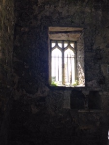 Light beaming through abbey in the Republic of Ireland